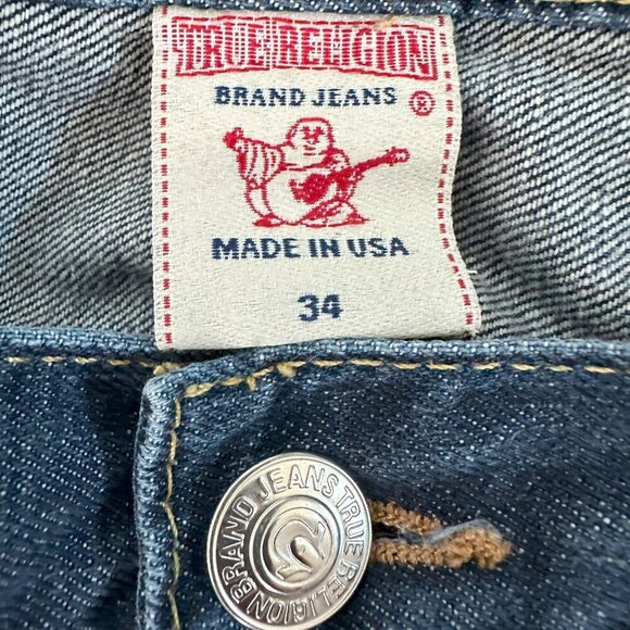 TRUE RELEGION STRAIGHT MENS JEANS - LIKE NEW - Picture 2 of 11